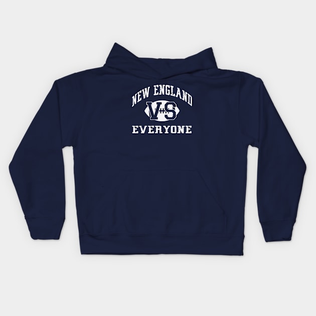 New England VS Everyone Kids Hoodie by wickeddecent